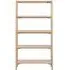 Braidwood Tall Open Bookcase - White Oak