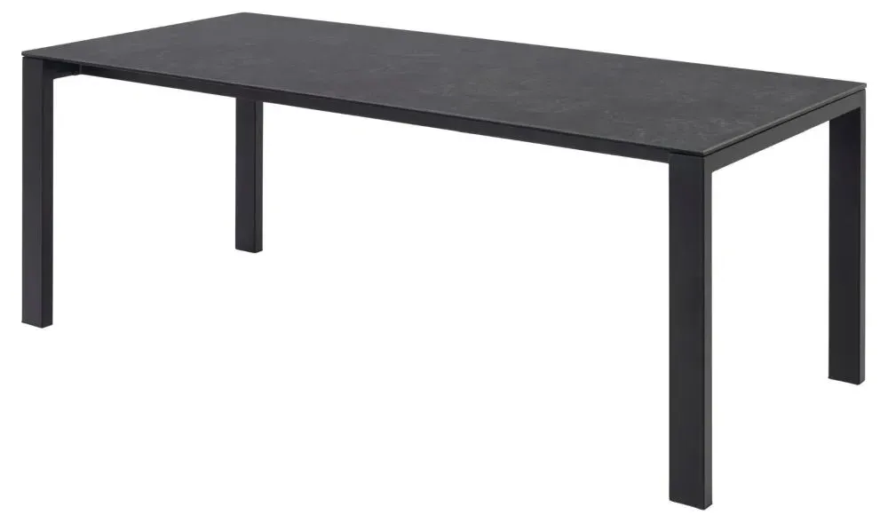 Brentford Black Ceramic 8 Seater Dining Table - Black