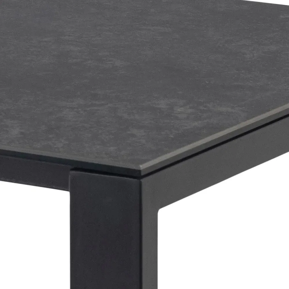 Brentford Black Ceramic 8 Seater Dining Table - Black