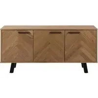 Brighton 150cm 3 Door Sideboard - Oak Veneer