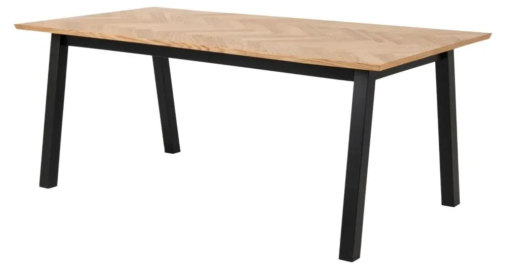 Brighton Oak 6-Seater Dining Table - Oak, MDF