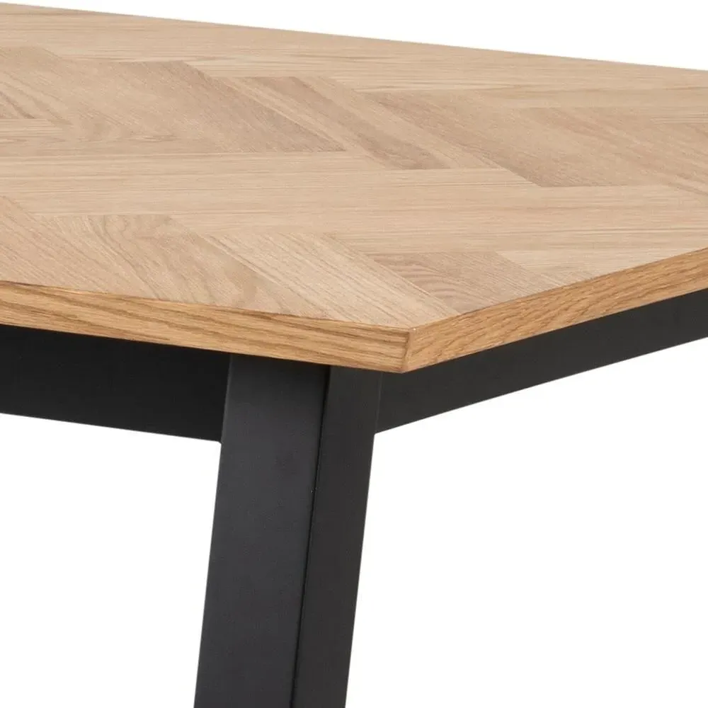 Brighton Oak 8 Seater Dining Table - Oak, MDF