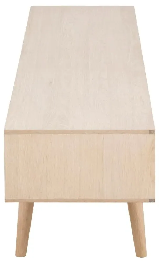 Century Oak 160cm TV Unit with Storage - Oak