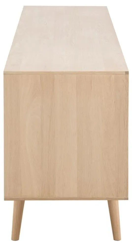 Century Oak 180cm 2 Door Sideboard - Oak Veneer