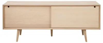 Century Oak 180cm 2 Door Sideboard - Oak Veneer image
