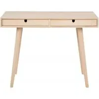 Century Oak 2 Drawer Writing Desk - Oak