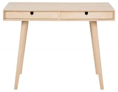 Century Oak 2 Drawer Writing Desk - Oak image