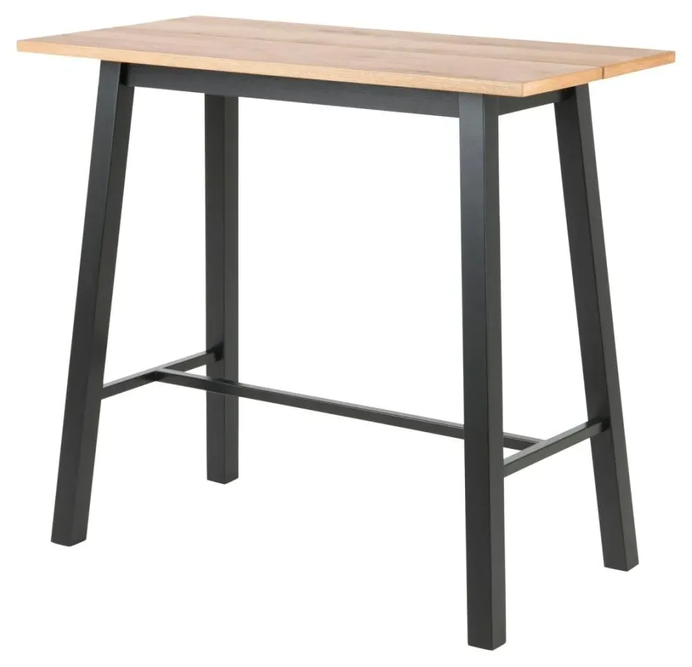 Chara Bar Table - Oak, Black