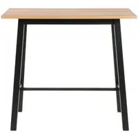 Chara Bar Table - Oak, Black