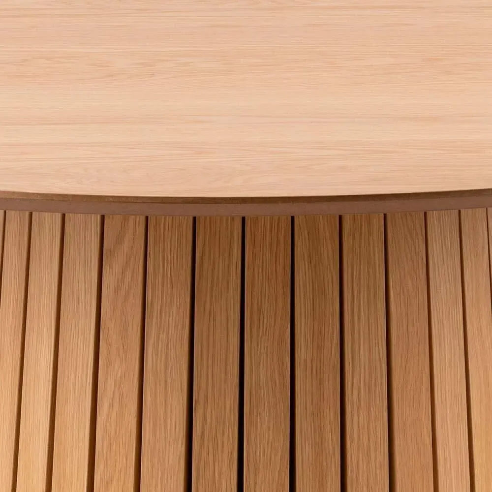 Christo 4-Seater Round Dining Table - Oak