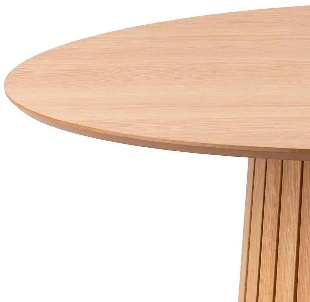Christo 4-Seater Round Dining Table - Oak