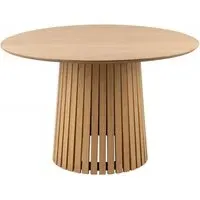 Christo 4-Seater Round Dining Table - Oak
