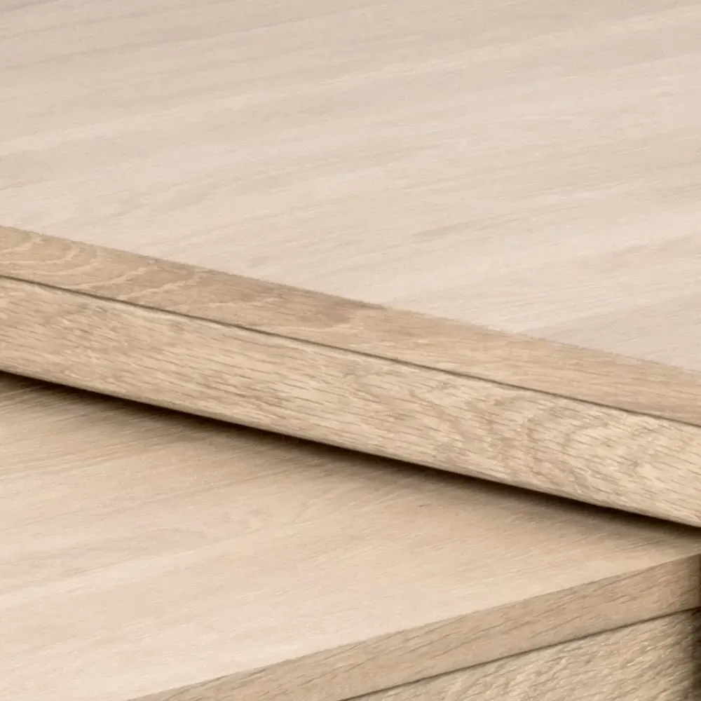 Cornus Oak Coffee Table Set - White