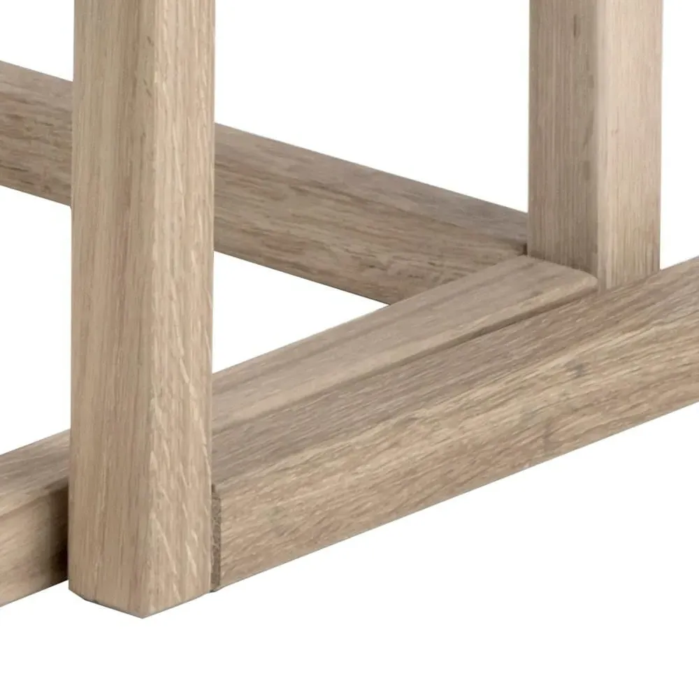 Cornus Oak Coffee Table Set - White