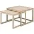 Cornus Oak Coffee Table Set - White