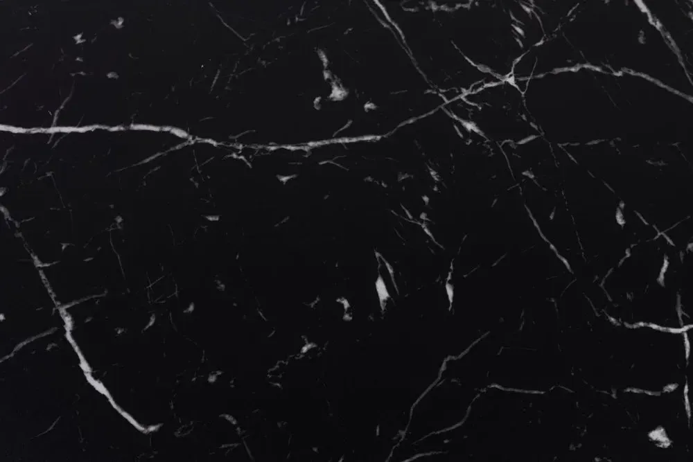 Dice Coffee Table Set of 2 - Black, Marble Effect