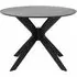 Duncan 2 Seater Round Dining Table - Black, Oak