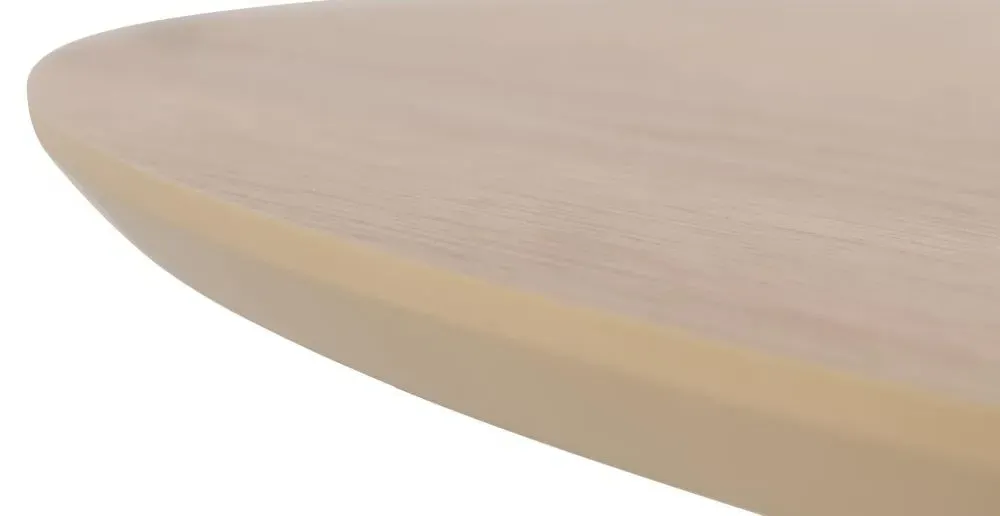 Duncan 2 Seater Round Dining Table - White, Oak