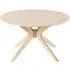 Duncan 80cm Round Coffee Table - White, Oak
