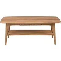 Emma Oak Coffee Table with Storage - Oak