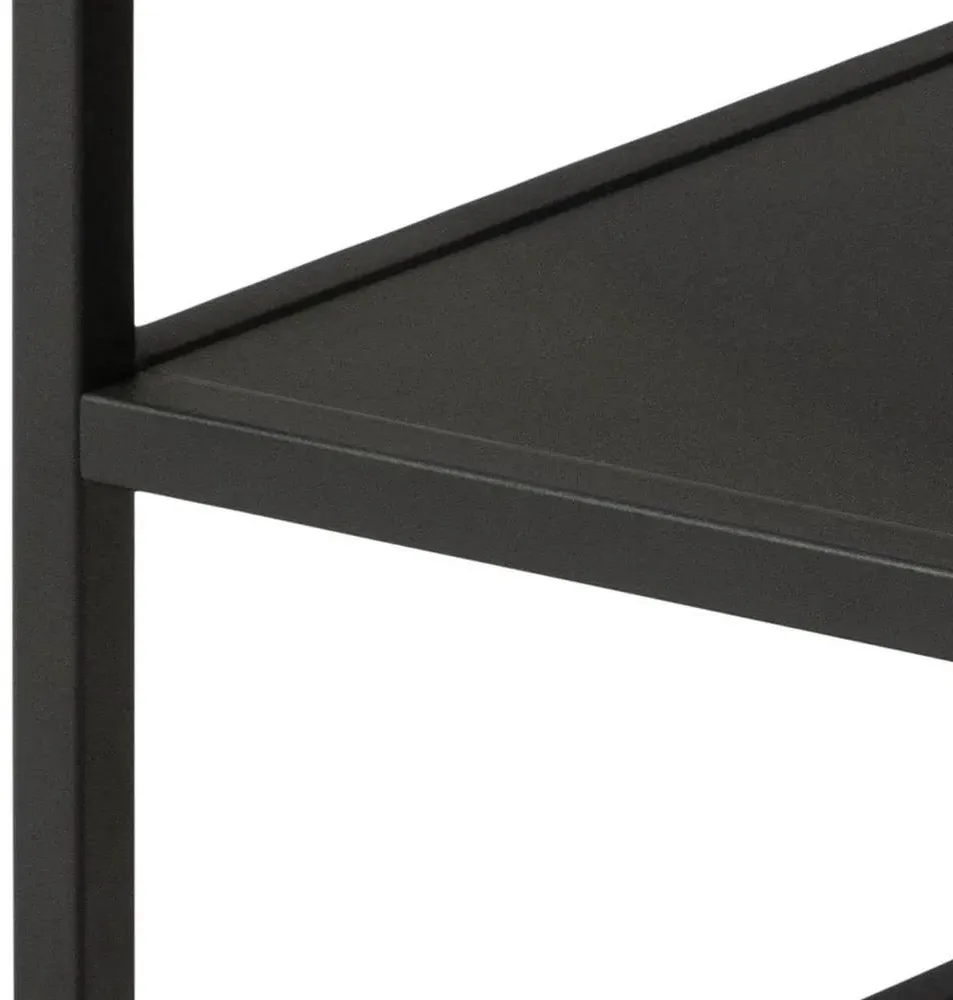 Gila Square Side Table - Oak, Black