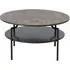 Goldington Round Coffee Table - Brown, Marble Effect