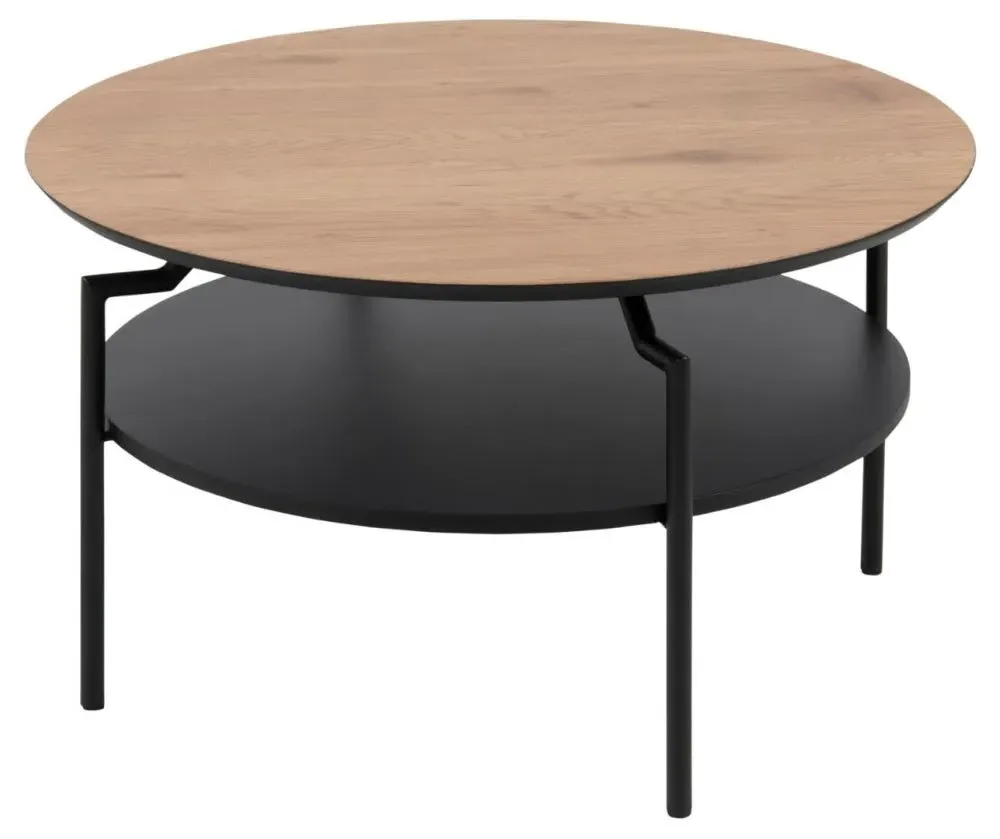 Goldington Round Coffee Table - Oak, MDF