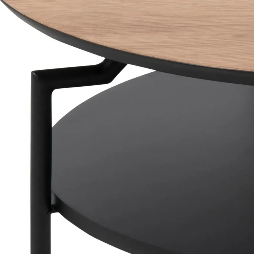 Goldington Round Coffee Table - Oak, MDF