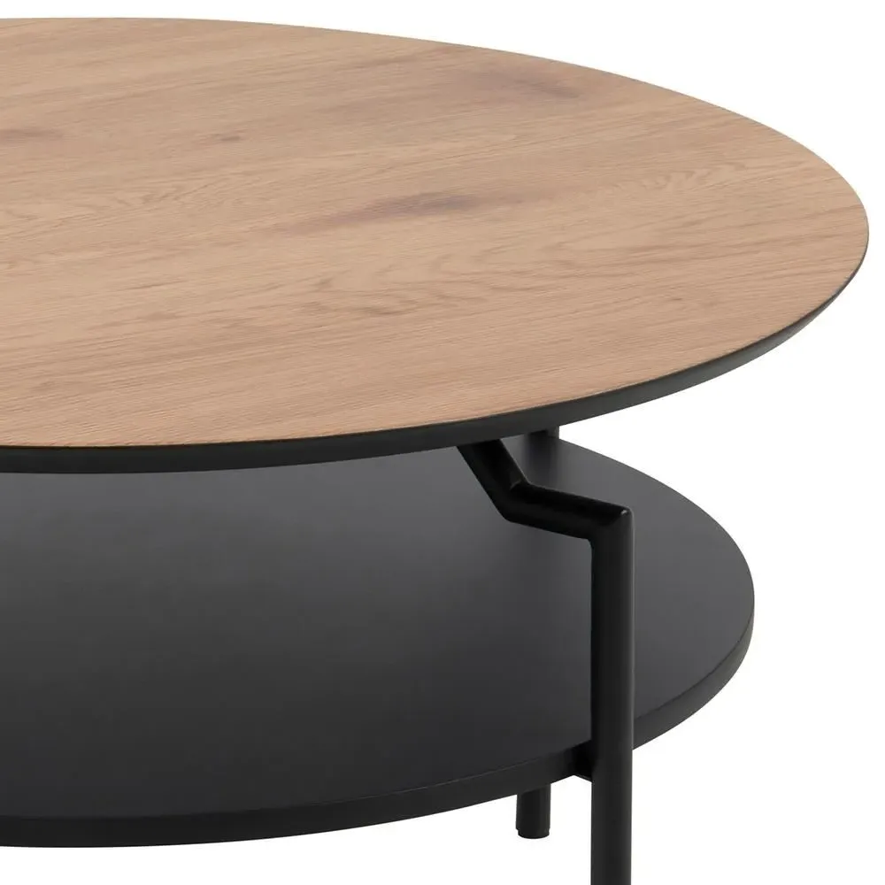 Goldington Round Coffee Table - Oak, MDF
