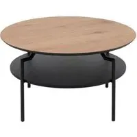 Goldington Round Coffee Table - Oak, MDF
