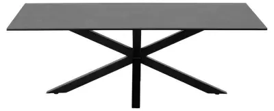 Heaven 130cm Coffee Table - Black, Ceramic