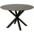 Heaven 4-Seater Round Dining Table - Black, Ceramic