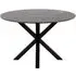 Heaven 4-Seater Round Dining Table - Brown, Marble Effect