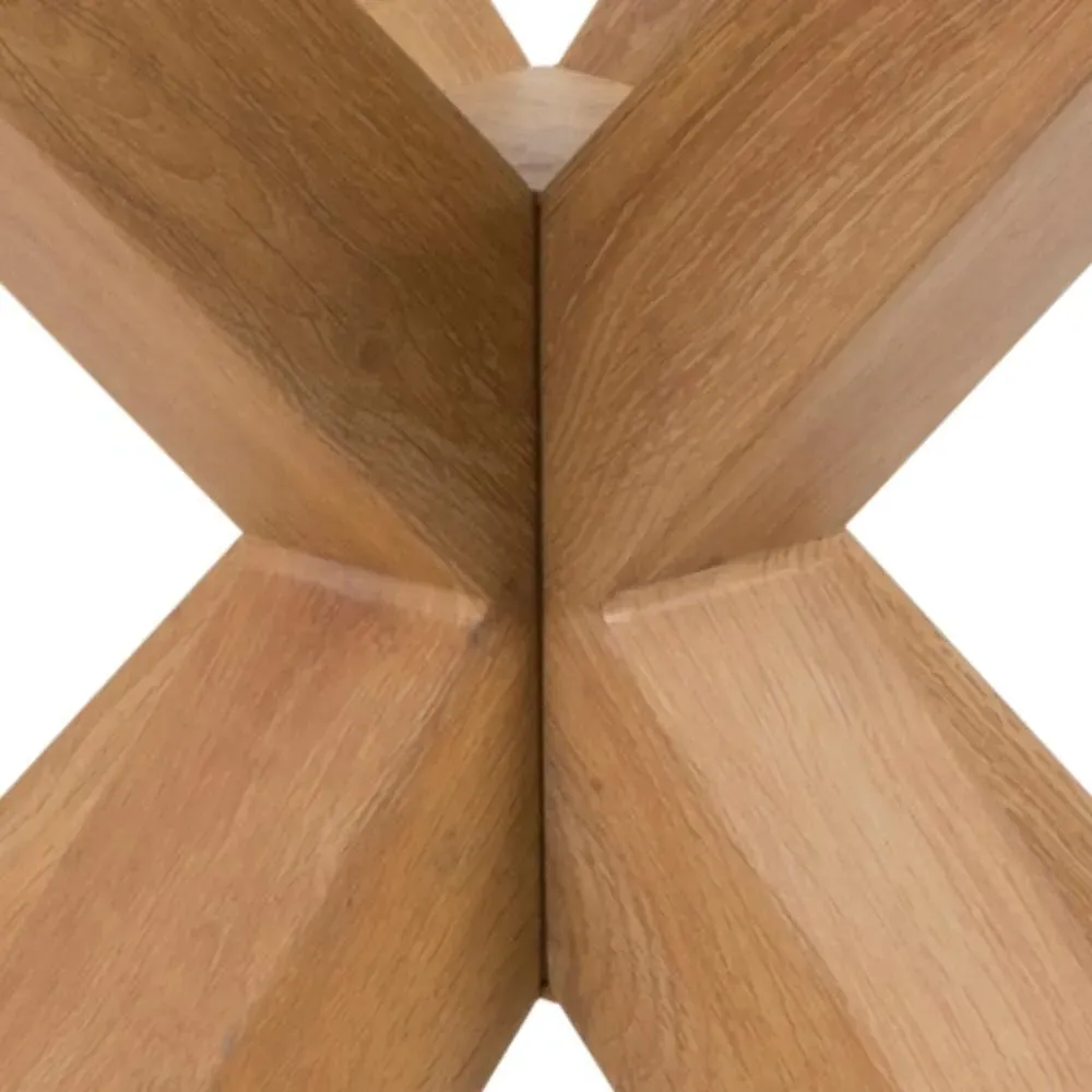 Heaven 4-Seater Round Dining Table - Clear, Glass