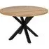 Heaven 4-Seater Round Dining Table - Oak, Veneer