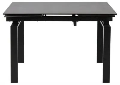 Huddersfield 4-6 Seater Extendable Dining Table - Black, Ceramic image