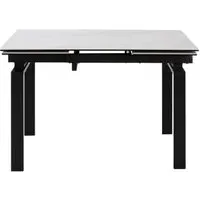 Huddersfield 4-8 Seater Extendable Dining Table - White, Ceramic