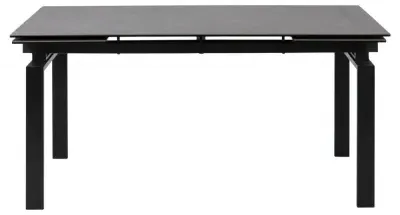 Huddersfield 6-8 Seater Extendable Dining Table - Black, Ceramic