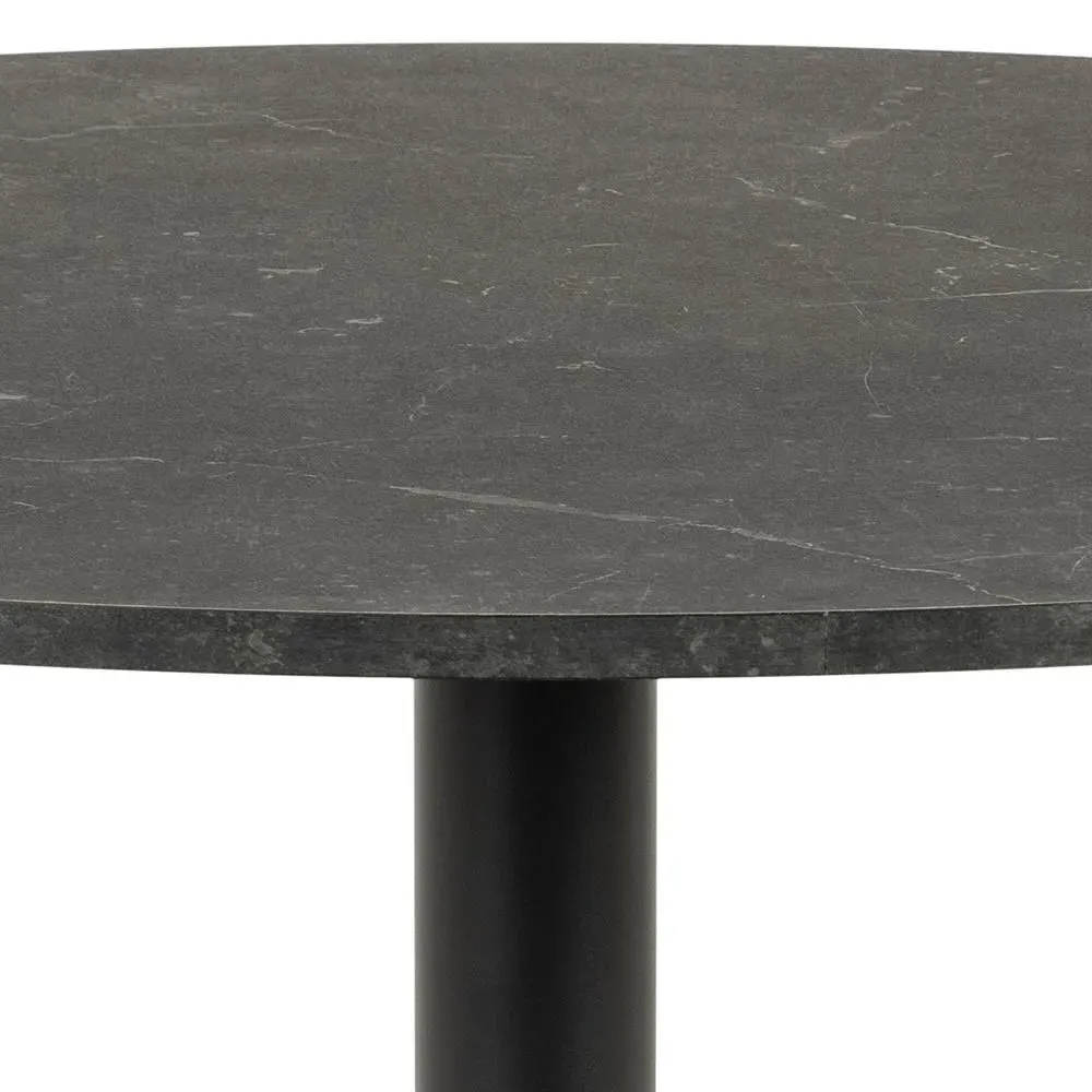 Ibiza Round Dining Table - Black, Melamine