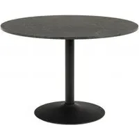 Ibiza Round Dining Table - Black, Melamine