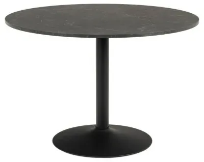Ibiza Round Dining Table - Black, Melamine image