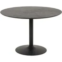 Ibiza Round Dining Table - Matt Black
