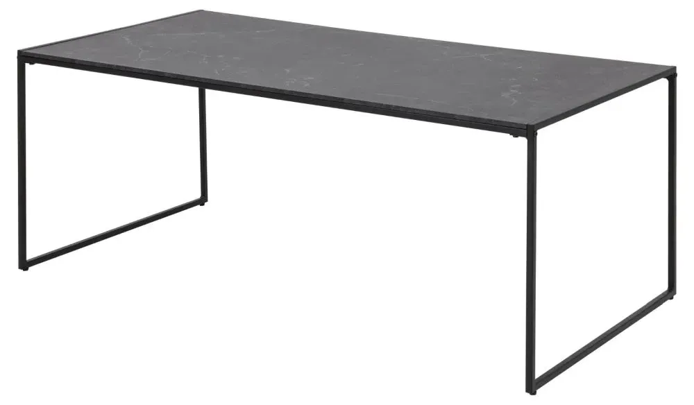 Infinity 120cm Coffee Table - Black, Melamine