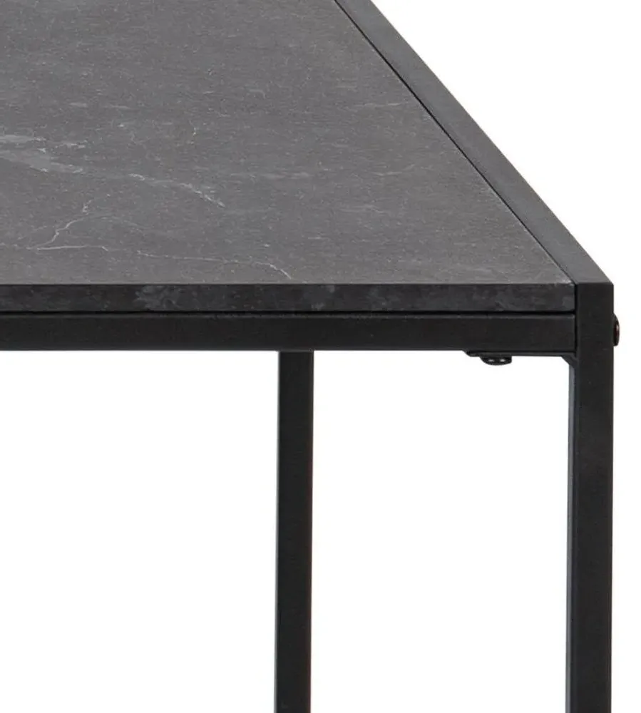 Infinity 120cm Coffee Table - Black, Melamine