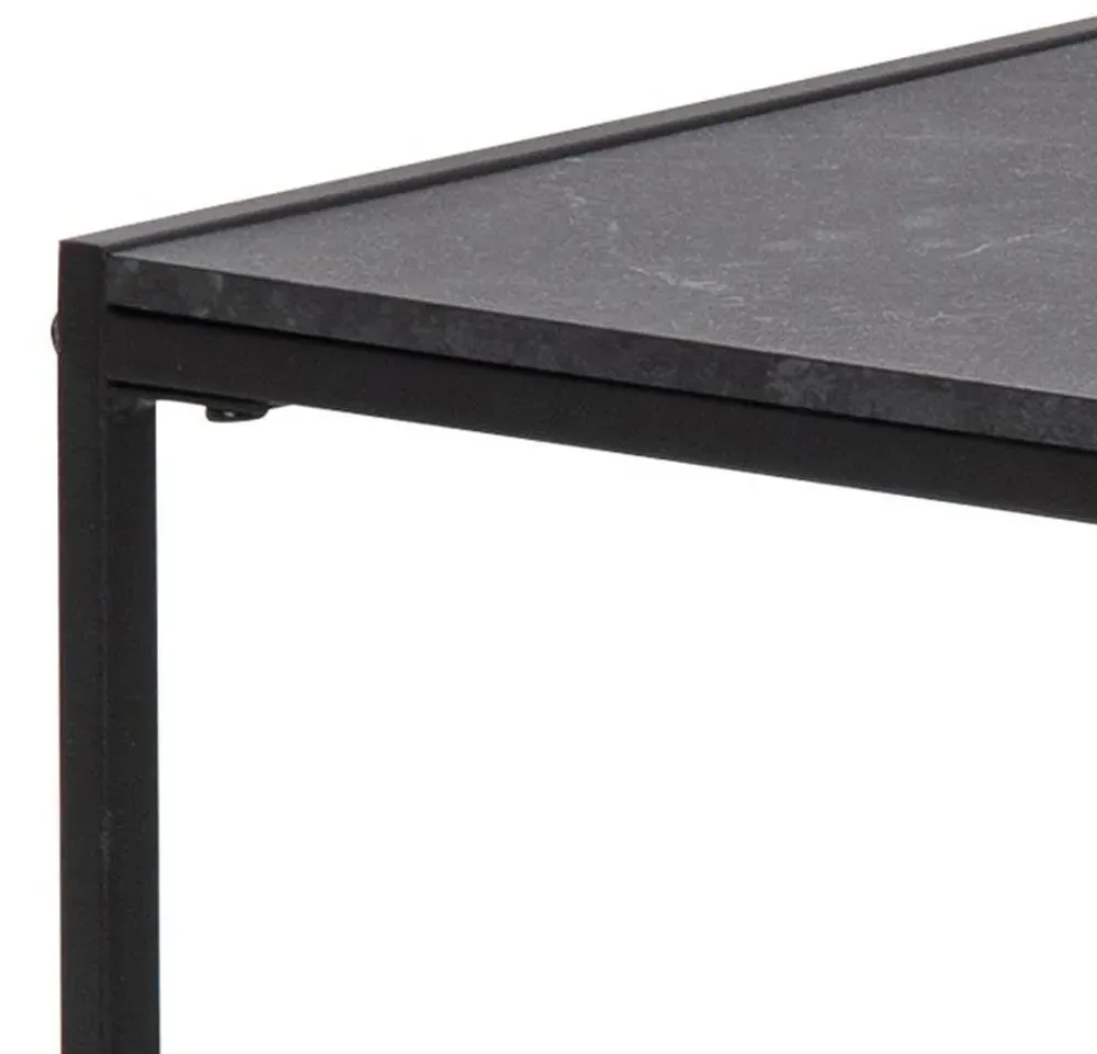 Infinity 120cm Coffee Table - Black, Melamine