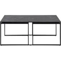 Infinity Coffee Table Set of 3 - Black, Melamine