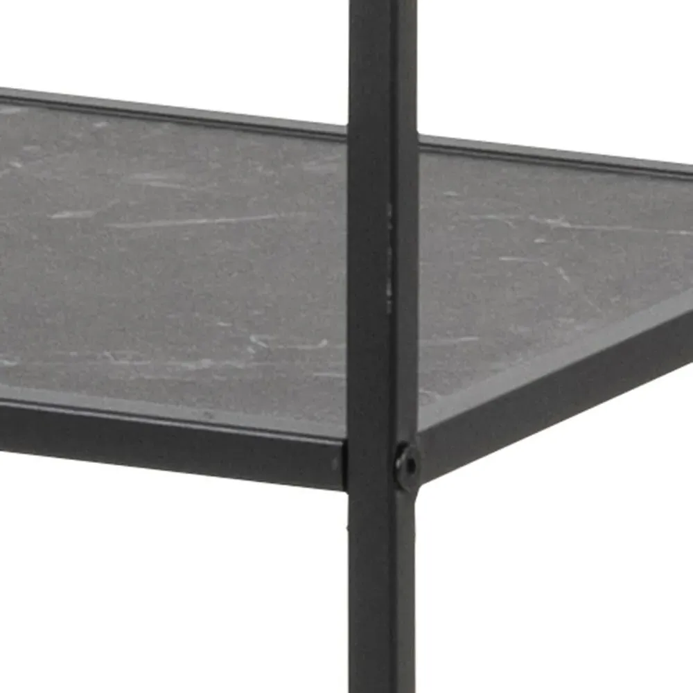 Infinity Tall Open Shelving Unit - Black, Metal