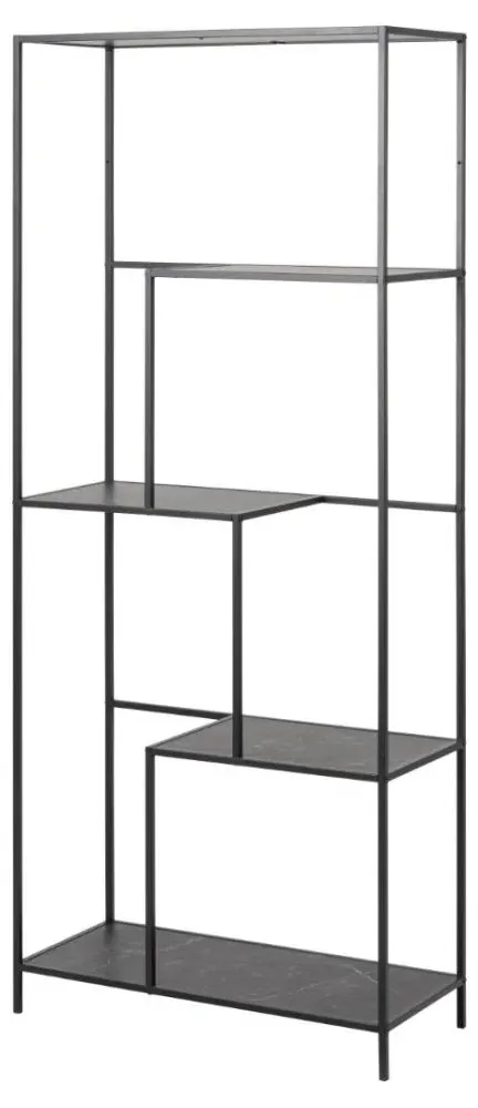 Infinity Tall Open Shelving Unit - Black, Metal