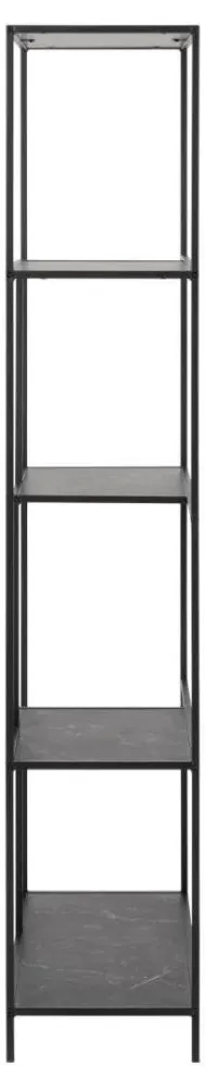 Infinity Tall Open Shelving Unit - Black, Metal