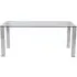 Kante 6-Seater Dining Table - Clear, Chrome